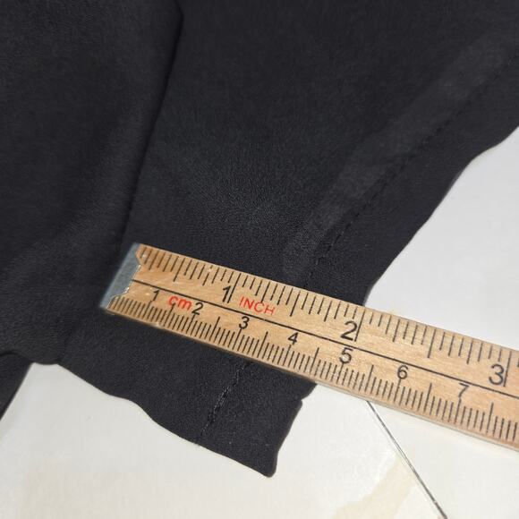 As U Wish Womens Medium Romper Bell Sleeves Suplice Wrap Black Dark Academia - Picture 8 of 15